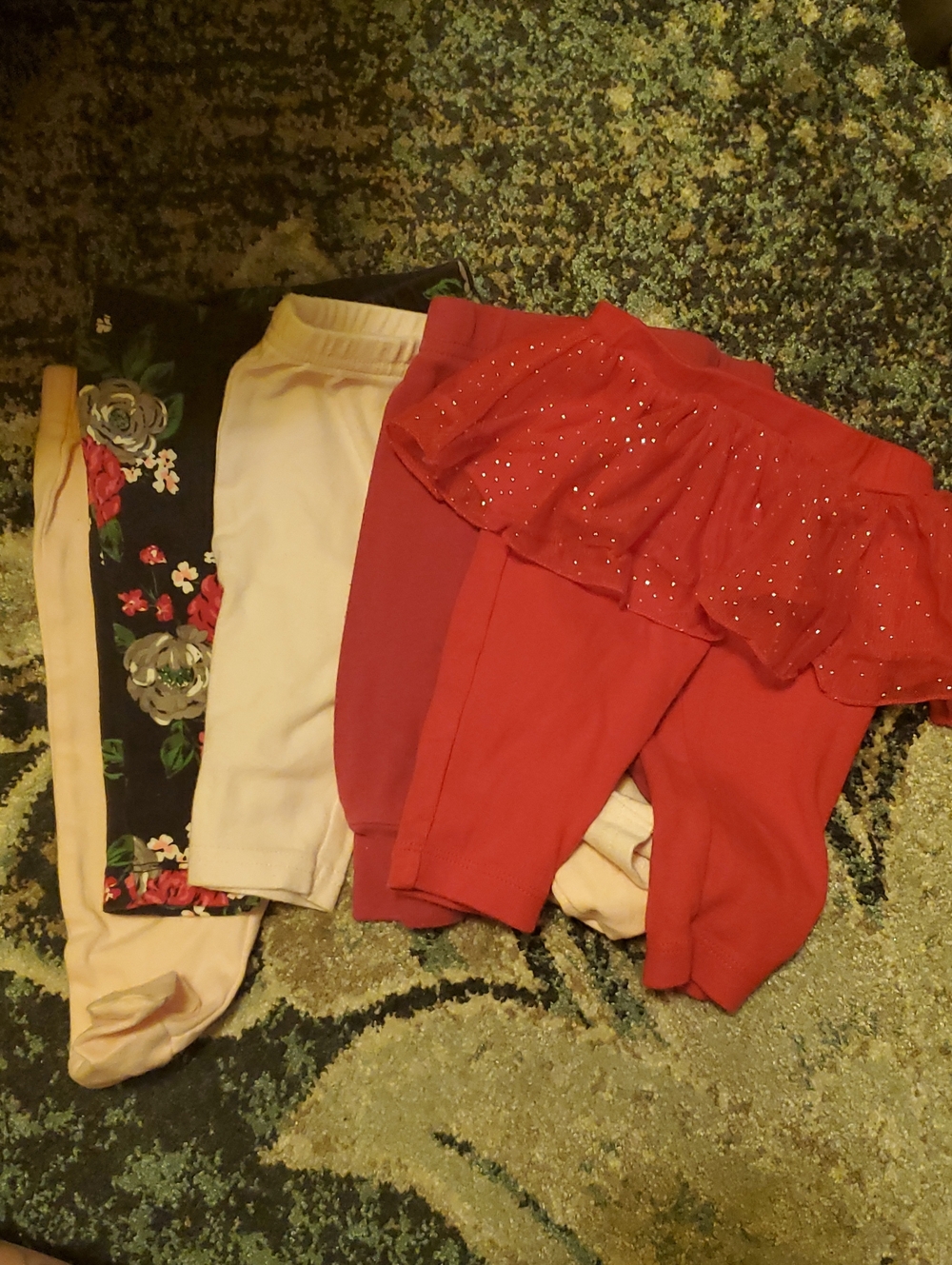 5 Piece Bundle Pants 0-3 Months Red And Pink